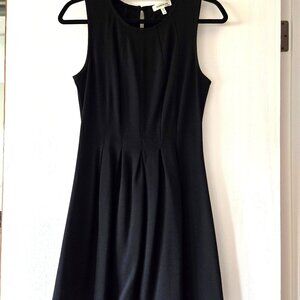 Monteau Sleeveless Fit and Flare Black Dress - size M